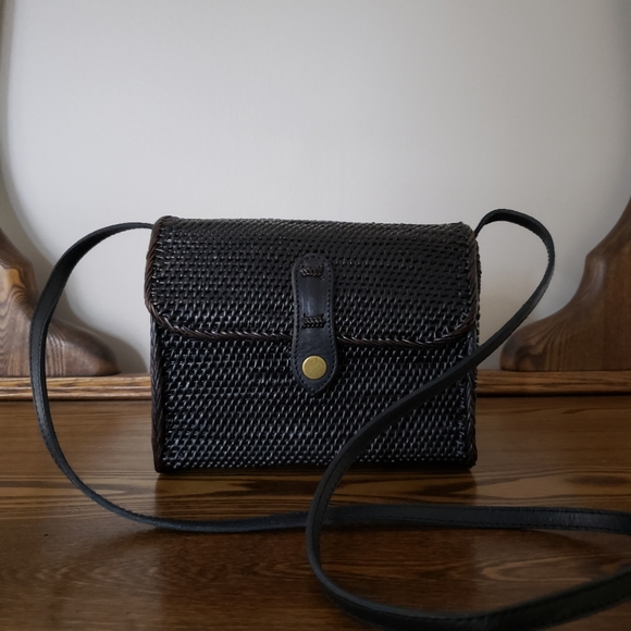 Nordstrom Handbags - ⭐️HP ⭐️ Nordstrom Anderson Rattan Flap Crossbody Bag